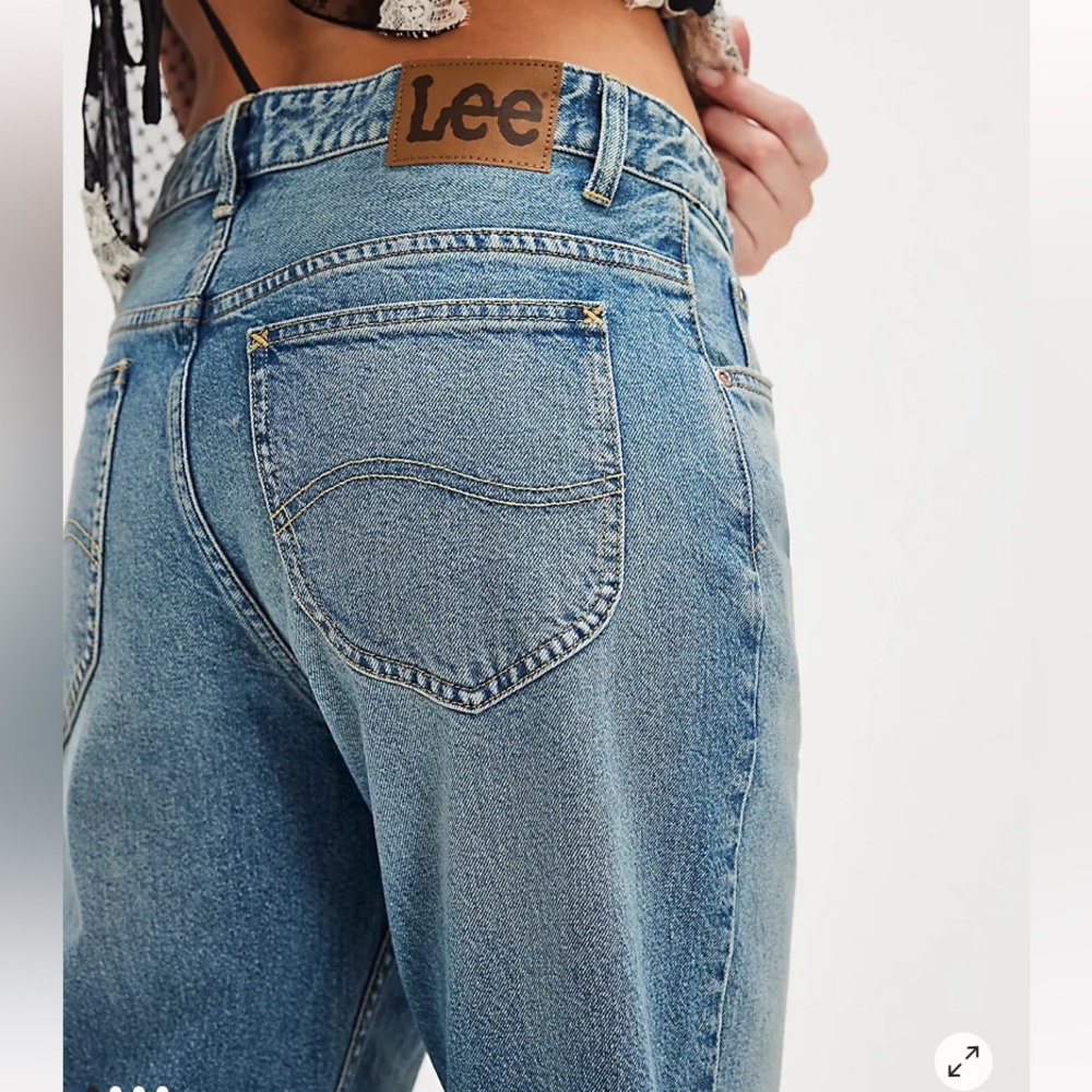 VINTAGE MOM Y2K LEE RIVETED COTTON JEANS FULL LENGTH JEANS SIZE 30/10 HIGH RISE
